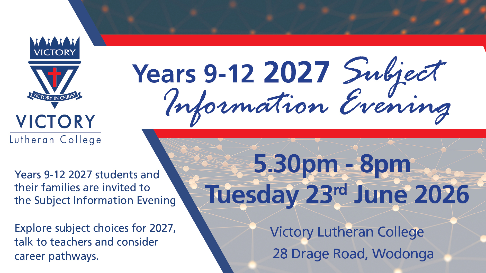 2026 Subject Information Evening FACEBOOK